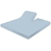 Eleganzzz Splittopper Hoeslaken Jersey Katoen Stretch - licht blauw 160x200cm