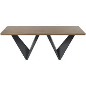 Beliani SINTRA - Eettafel-Donkere houtkleur-MDF