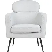 Beliani SOBY - Fauteuil-Grijs-Polyester