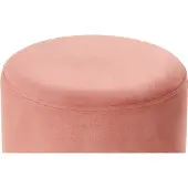 Beliani YANKTON - Poef-Roze-Fluweel