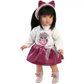 Llorens 54048 GRETA – realistische pop met zacht stoffen lichaam – 40 cm