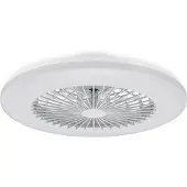 Philips Amigo LED plafondventilator, glanzend wit, 49 cm, CCT - , Amigo, dimbare, Wit, Woonkamer, Kunststof, Modern
