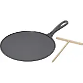 Le Creuset Gietijzeren Pannenkoekpan Mat Zwart 27cm