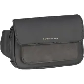 Kapten & Son Schoudertas 'Visby All Black' donkergrijs / zwart