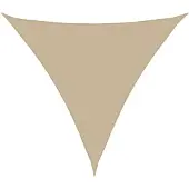 vidaXL Zonnescherm driehoekig 4x4x4 m oxford stof beige