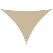 vidaXL Zonnescherm driehoekig 4x5x5 m oxford stof beige