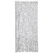 vidaXL Vliegengordijn 90x220 cm chenille licht- en donkergrijs