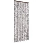 vidaXL Vliegengordijn 90x200 cm chenille bruin en beige