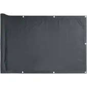 vidaXL Balkonscherm 75x500 cm oxford stof antraciet