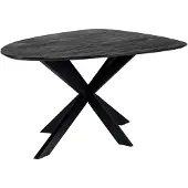 Giga Meubel Eettafel Owen Kiezel Zwart Matrix-poot 200cm