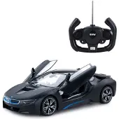 Rastar BMW I8 Mat Zwart 1:14 R/C