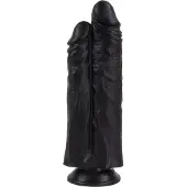 Kiotos COX - Extreme Sandwich Dildo 28 x 6 cm - Zwart