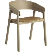 Muuto Cover Fauteuil Refine Leer / - Stoelen Eiken Cognac - COVARMU01RA101