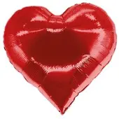 Betallic Folieballon Casino Hart Rood 76 cm