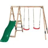 Swing King Swingking Schommel Ava Met Glijbaan Groen 235x274x185cm