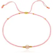 Deja Jewels Deja Armband Miyuki Glas kralen - Pink