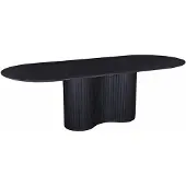 Giga Meubel Eettafel Ava Ovaal Zwart 300cm