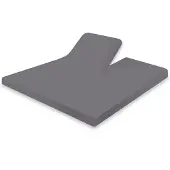 Eleganzzz Splittopper Hoeslaken Jersey Katoen Stretch - antraciet 180x200cm