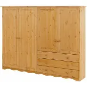 Notio Living Minik-Linnenkast - 4-deurs 3-laden