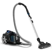 Philips Stofzuiger zonder Zak FC9747/09 - Zuigmond met LED Verlichting - Lang Snoer - Alle Vloertypen - Met HEPA 13 Allergiefilter - Incl 3 Extra Mondstukken - Zwart