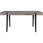 Beliani ADENA - Eettafel-Donkere houtkleur-MDF