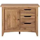 Beliani AGORA - Sideboard-Lichte houtkleur-MDF, Vezelplaat