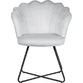 Beliani LOVELOCK - Fauteuil-Grijs-Fluweel