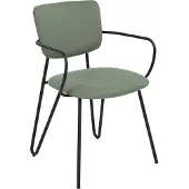 Beliani ELKO - Eetkamerstoel-Groen-Polyester