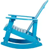Beliani ADIRONDACK - Schommelstoel-Blauw-Kunsthout