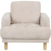 Beliani TUVE - Fauteuil - Beige - Bouclé
