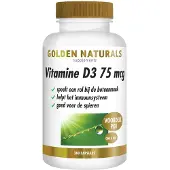 Golden naturals 2x Vitamine D3 75mcg 360 Softgels