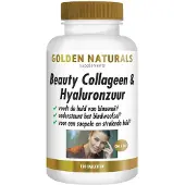 Golden naturals 2x Collageen & Hyaluronzuur 120 tabletten