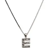 Orphelia Zilver Alphabet hanger met ketting 42 cm Zirconium