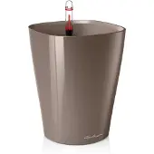 Lechuza Plantenbak Deltini Premium taupe hoogglans