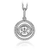 Orphelia Dames 925 Sterling Zilveren Ketting met Hanger - Zilver ZH-4841