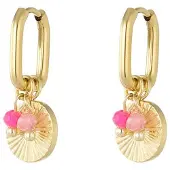 Yehwang Oorbellen zomerzon - roze goud