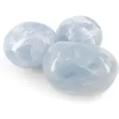 Spiru Trommelstenen Calciet Blauw (20-40 mm) - 50 gram