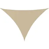 vidaXL Zonnescherm driehoekig 4,5x4,5x4,5 m oxford stof beige