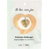 Ruben Robijn Agaat crazy lace harthanger - Love Gems