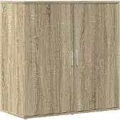 vidaXL Dressoir 79x38x80 cm bewerkt hout sonoma eikenkleurig