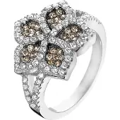 Orphelia Silver 925 Zr-3921;54 Ring Brown;White Zirconium