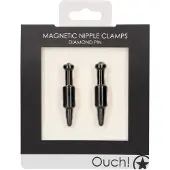 Ouch! Ouch - Magnetische Tepelklemmen - diamant pen - Zwart