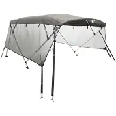vidaXL Biminitop 3 bogen met mesh zijwanden 183x(137-152)x137 cm