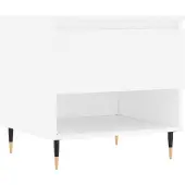 vidaXL Salontafel 50x46x50 cm bewerkt hout wit