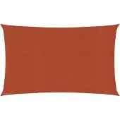 vidaXL Zonnezeil 160 g/m² 3x6 m HDPE terracottakleurig