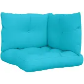 vidaXL Palletkussens 3 st oxford stof turquoise