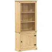 vidaXL Hoge kast Corona 74x38x170 cm massief grenenhout