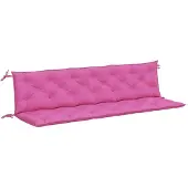vidaXL Tuinbankkussens 2 st 200x50x7 cm stof roze