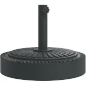 vidaXL Parasolvoet voor stokken van Ø38 / 48 mm 25 kg rond