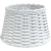 vidaXL Plafondlampenkap Ø38x23 cm wicker wit